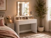 Dressing table LED Bulbs Hollywood mirror Vanity Table