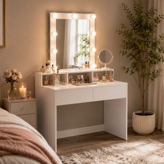 Dressing table LED Bulbs Hollywood mirror Vanity Table