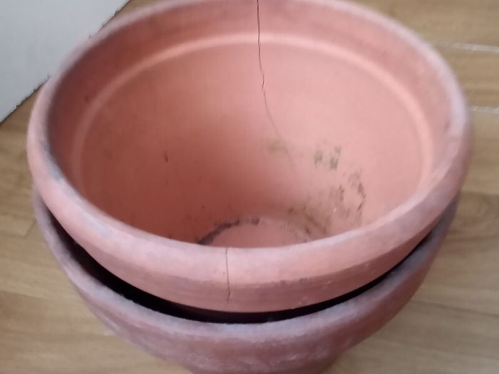 Terracotta pots x5
