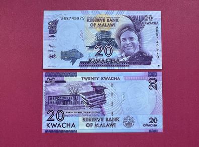 Malawi. 20. Kwacha. 2012  Pick  57a. ( Uncirculated )
