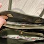 Matmazel Khaki Green Scale Texture Tote Bag 2 Ways Image 3