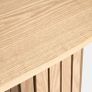 Console Table, Wooden Console Tables for Hallway Slim Madison Ribbed Wood Frame Decorative Display Table for Living Room Entryway Small Spaces, Natural Wood Image 5