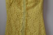 genuine vintage yellow lace dress from 60's
