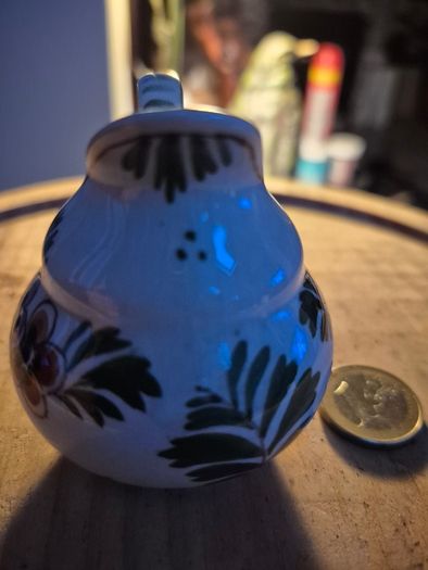 Vintage Miniature Floral Holland Handpainted Pitcher Vase