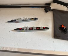matchbox sea kings k302 corvett  k308 destroyer 1976