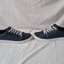 Tommy hilfiger jacquard leather trainers Size 7 eu 41 Navy in excellent condition Image 4