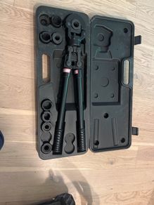 hydraulic pipe crimper, 16-32mm, 8 heads