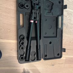 hydraulic pipe crimper, 16-32mm, 8 heads