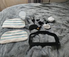Salter Steam Cleaner from Tesco - 2 extra microfibre pads plus many accessories