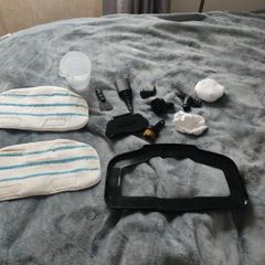 Salter Steam Cleaner from Tesco - 2 extra microfibre pads plus many accessories