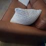 3 Seater Brown Leather Sofa Image 5