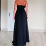 Brand new Black Formal Evening Gown with gold details, size M Image 2