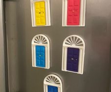 Georgian Door fridge magnets