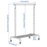 RIGGA Clothes rack, white Image 2