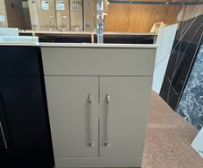 Brand New 600mm Grey Vanity Unit & Tap