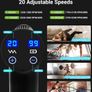 FREE EXPRESS SHIPPING Massage Gun, Massage Gun Deep Tissue, Percussion Handheld Muscle Massager for Muscle Pain Relief Fitness Recovery Body Shaping with 20 Speed Levels 6 Massage Heads, Gifts for Men Image 6
