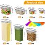 Brand New 42-pack sealed storage containers with lids, clear plastic storage containers Image 2
