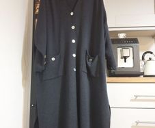Plus Size Longline Wool Cardigan Size Uk 18