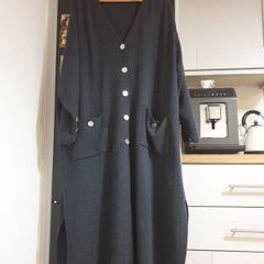 Plus Size Longline Wool Cardigan Size Uk 18
