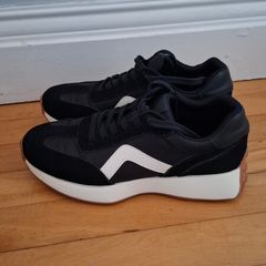M&S Collection Leather Lace Up Side Detail Trainers