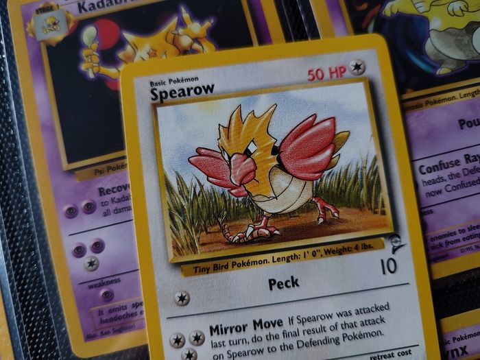 Spearow ! Lovely Near Mint Condtion ! from Base Set 2 ! 2000 ! by Pokemon Card !
