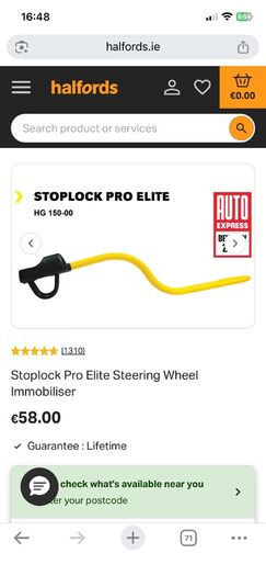 steering wheel lock