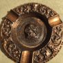 SET Of 2 Vintage  3O.00 Euro EACH1950 Bronze Matel Ashtray Greek ALEXANDER THE GREAT, Antique trinket dish, Matel Bronze Trinket Dish, Ornate Ashtray Image 7