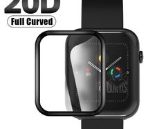 20D Screen Protector for Ticwatch GTH Pro Smart Watch Full Cover Curved Anti-scratch Soft Protective Film Not Glass