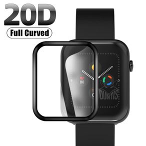 20D Screen Protector for Ticwatch GTH Pro Smart Watch Full Cover Curved Anti-scratch Soft Protective Film Not Glass