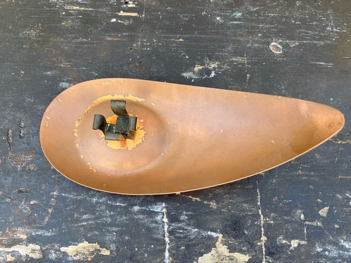 Vintage retro irish coppercraft candle holder c1970