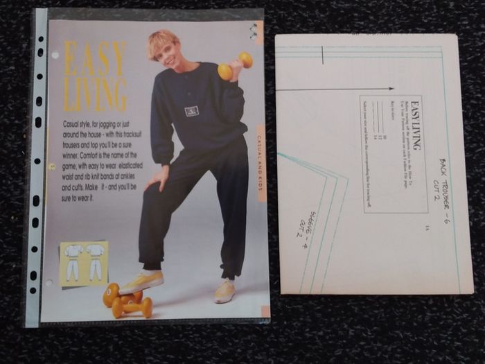 Vintage Clothes Patterns : " Easy Living " and " City Slicker " : 1980s