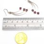 Vintage 925 Silver Garnet Kinetic Earrings Image 7