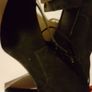As new black suade ankle boots Image 3