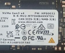 Micron 512gb Laptop Ssd M.2 Nvme Gen3x4 Mtfdhba512tdv
