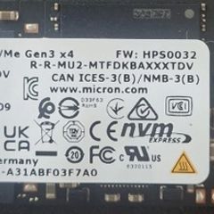 Micron 512gb Laptop Ssd M.2 Nvme Gen3x4 Mtfdhba512tdv