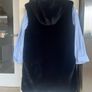 Navy faux fur James Lakeland gilet Image 7