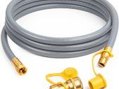 1/2-Inch Natural Gas Hose (12-Foot) with Quick Connect Fitting, Perfect for BBQ, Grill, Pizza Oven, Patio Heater and More NG Appliance
