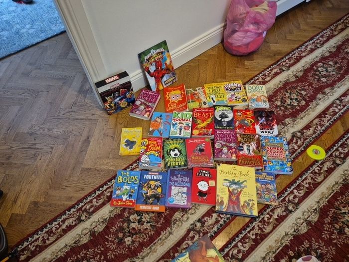 kids books all going together 30 books  David Walliams   , Baddiel,  Wimpy kid marvel girl boys gift present pokemon