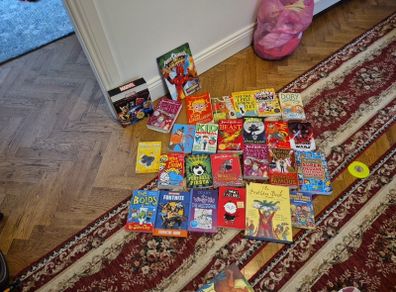 kids books all going together 30 books  David Walliams   , Baddiel,  Wimpy kid marvel girl boys gift present pokemon