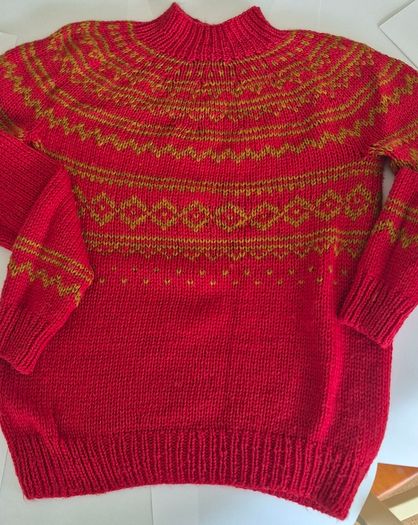 handmade sweater pure wool size 14/16