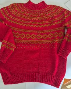 handmade sweater pure wool size 14/16