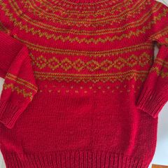 handmade sweater pure wool size 14/16