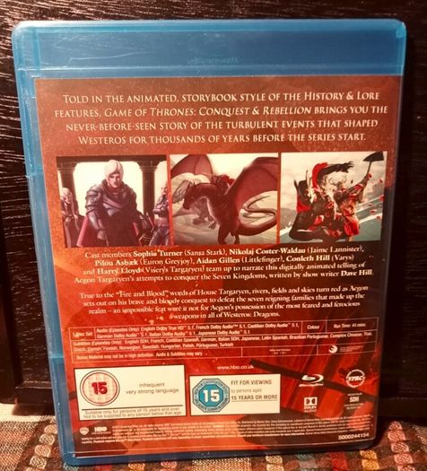 2017. Game Of Thrones .Conquest And Rebellion.  Blu - Ray. DVD
