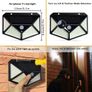 37532 100 LED Outdoor Solar Power Garden Lamp Four Sided Image 4