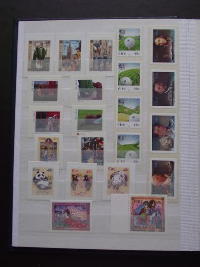 A new stock book (Number 2) filled with mint Irish stamps from years 1968-2000