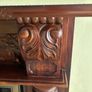 Wood Fireplace with insert and mirror Image 4