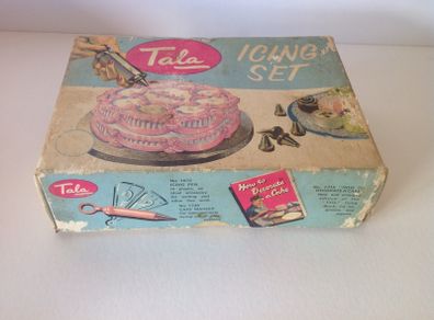 Vintage Cake Icing Set Tala 1950s with Instruction Booklet