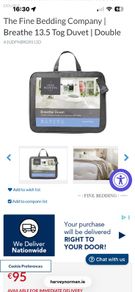 The Fine Bedding Company -two Double Duvets