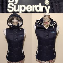 Superdry Fuji Double Xip Hooded Gilet Jacket