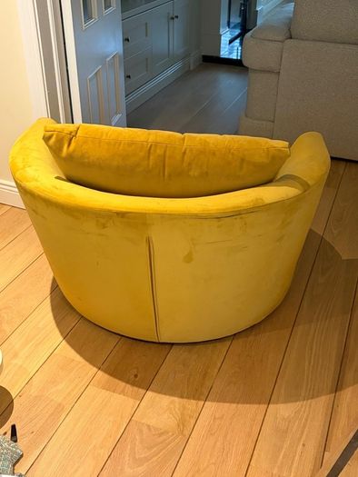 Velvet Swivel Armchair